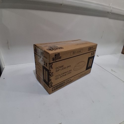 500pk CAFÉ EXPRESS DOME SIP LIDS FOR USE WITH CAFÉ EXPRESS 8 OZ CUPS - 80 MM (ITEM: BPPL8005P) image 3