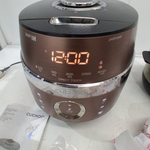 CUCKOO INDUCTION HEATING PRESSURE RICE COOKER - 10 CUP CAPACITY - BROWN (MODEL: CRP-JHR1009F) image 2