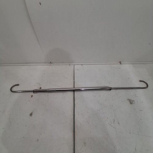 ADJUSTABLE HANGING METAL CLOSET ROD - 16" - 27.9" - SILVER image 2