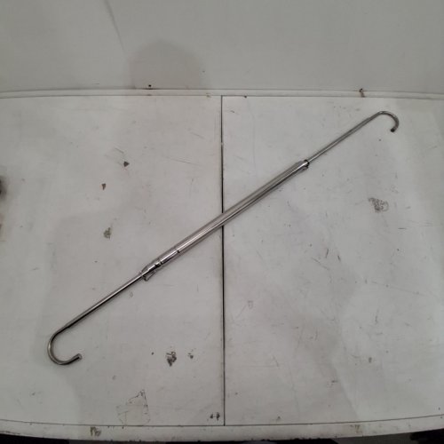 ADJUSTABLE HANGING METAL CLOSET ROD - 16" - 27.9" - SILVER image 4