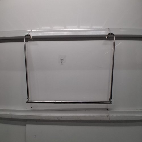 ADJUSTABLE HANGING METAL CLOSET ROD - 16" - 27.9" - SILVER image 6