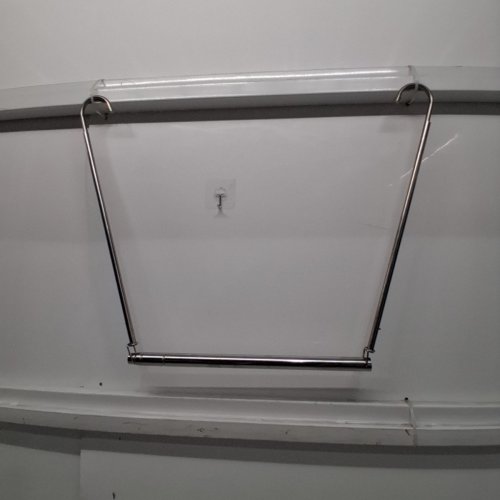 ADJUSTABLE HANGING METAL CLOSET ROD - 16" - 27.9" - SILVER image 7