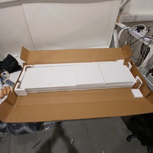 FLRRTENV 2-TIER 8-CUBE BOOKSHELF WITH LEGS - WHITE (MODEL: H0101494-WHITE) image 2