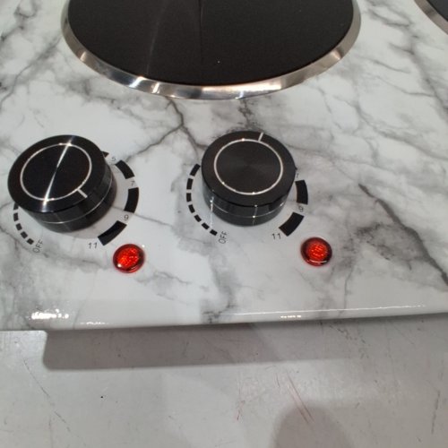 CUSIMAX - PORTABLE STAINLESS STEEL INFRARED CERAMIC ELECTRIC HOT PLATE FOR COOKING - 20.8" X 15.5" X 4.1" - WHITE MARBLE - (MODEL: CMIP-C180) image 2