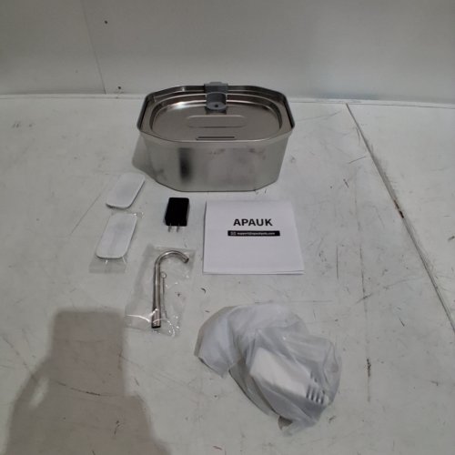 APAUK STAINLESS STEEL PET WATER FOUNTAIN - SILVER (MODEL: APFSS-3201) image 3