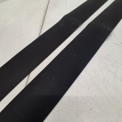 2PC LINDAS ESSENTIALS SILICONE STOVE GAP COVERS - 25" - BLACK image 3