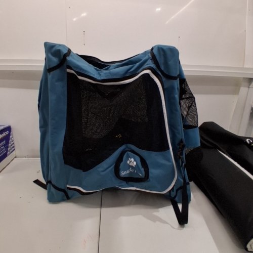 SNAGLE PAW PORTABLE DOG CRATE - MEDIUM - BLUE image 3
