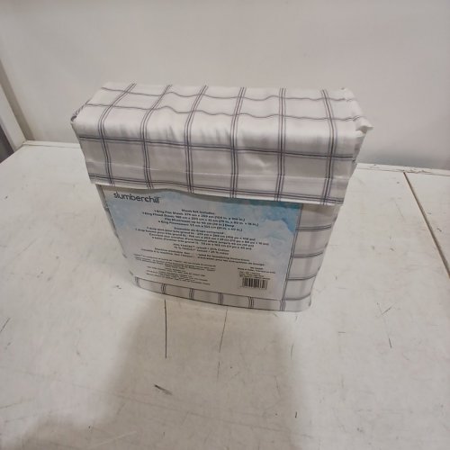 6PC SLUMBERCHILL COOLING SHEET SET - KING - GREY /BLUE/ WHITE PLAID (STYLE : 1796336) image 4
