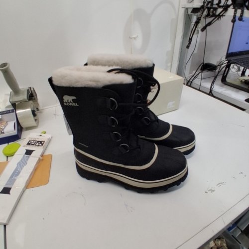 MEN'S SOREL 1964 PAC NYLON WATERPROOF BOOTS - SIZE 10 - BLACK/ANCIENT FOSSIL (STYLE: 2114071011) image 2