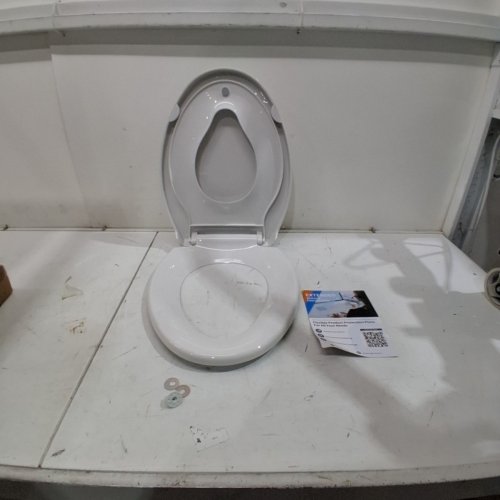 GARVEE ELONGATED TOILET SEAT WITH BUILT-IN POTTY-TRAINING WITH SEAT SOFT CLOSE MAGNETS - 18.4" - WHITE (PHO_161CLN96) image 2