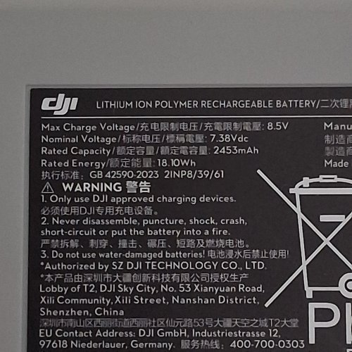 DJI MINI 3 SERIES INTELLIGENT FLIGHT BATTERY, COMPATIBILITY: DJI MINI 3 PRO, DJI MINI 3 (MODEL : ‎MINI 3) image 4