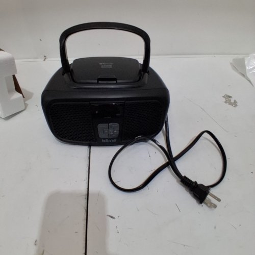 BORNE 4-IN-1 BLUETOOTH CD BOOMBOX WITH AM/FM RADIO - BLACK (MODEL: PRCD685B) image 3