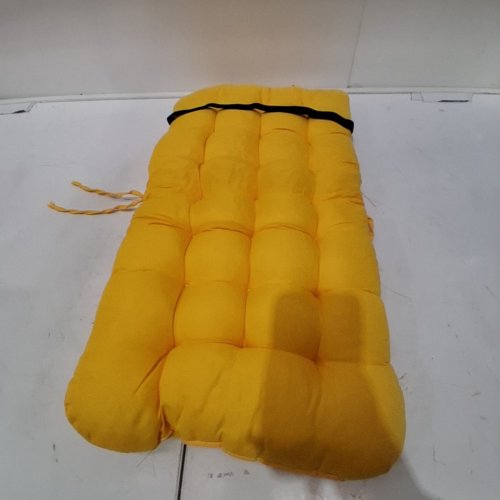 SMALL CHAIR CUSHION WITH ELASTIC BAND - 24"X12" - yellow image 2