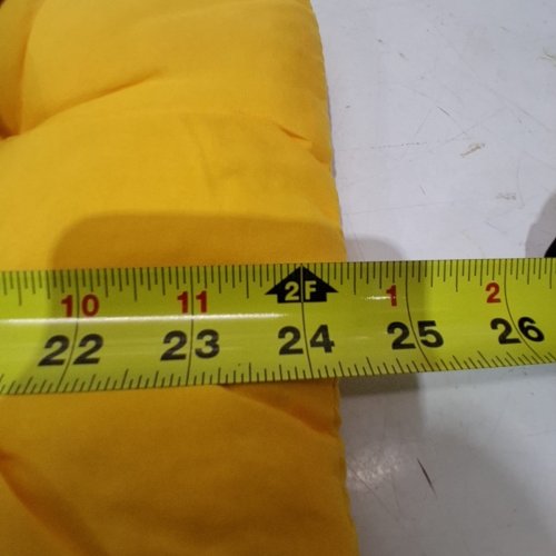 SMALL CHAIR CUSHION WITH ELASTIC BAND - 24"X12" - yellow image 3