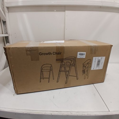 MULTI-HIGH CHAIR WITH ADJUSTABLE FOOTREST - 22.5LB MAX - WHITE/BROWN (MODEL: JBG009-3) image 5