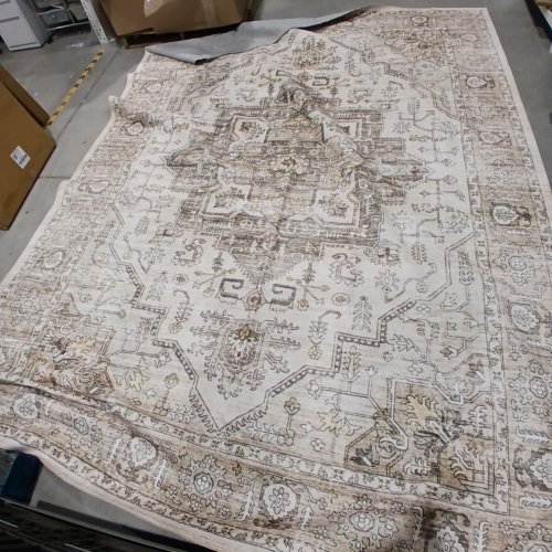 ZUNTKON NON-SLIP WASHABLE AREA RUG - 9FT X 12FT - TEA BROWN image 2
