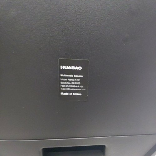 HUABAO MULTIMEDIA PORTABLE BLUETOOTH KARAOKE SPEAKER - BLACK (MODEL: A101) image 3