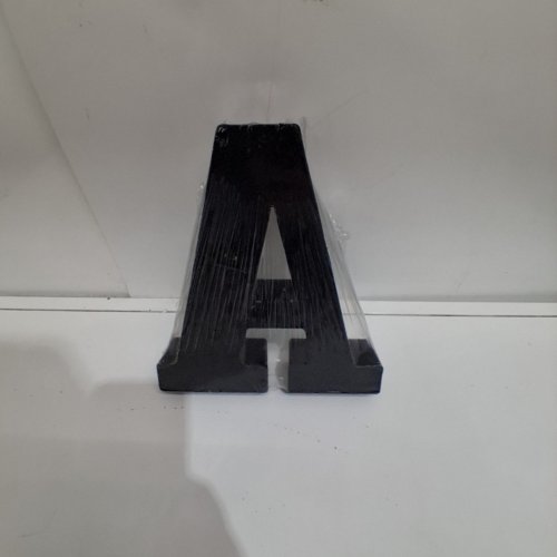 LED LIGHT UP DECORATIVE LETTER "A" - 9" - BLACK image 3