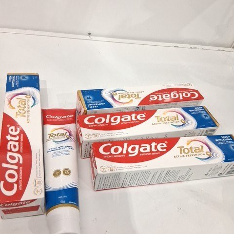 5PK COLGATE TOTAL ACTIVE PREVENTION TOOTHPASTE - FRESH WHITENING - 170ML/EACH image 2