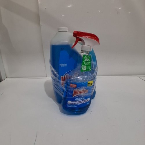2PC WINDEX ORIGINAL GLASS CLEANER & REFILL BOTTLE - 5L & 950ML image 2