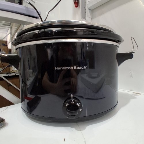 Hamilton Beach Extra Large Stay-or-Go Slow Cooker - 10Qt Capacity - Black (MODEL: 33195G) image 2