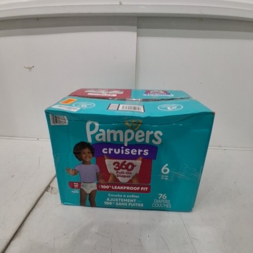 76PK PAMPERS CRUISERS 100% LEAKPROOF 360° GAP-FREE FIT DIAPERS - SIZE 6 image 2