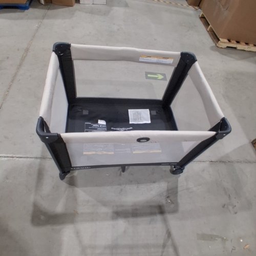 GRACO PACK N' PLAY PORTABLE PLAYARD - 39"X 28"X 29" - BLACK/BEIGE (MODEL: 2084226) image 3