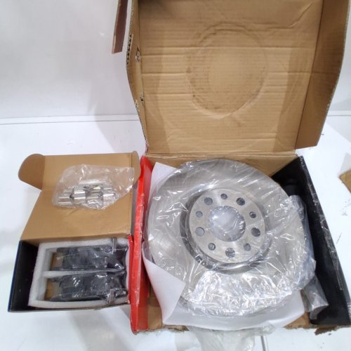 6PC A-PREMIUM FRONT VENTED BRAKE ROTORS AND CERAMIC PADS KIT - 12.00" (305 MM) - FOR SELECT MODELS - STIANLESS STEEL (MODEL: BRPR08011J-C / BRR63080J-C + BPD18110B-C) image 5