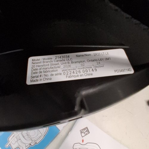 GRACO SNUGRIDE 35 LITE LX INFANT CAR SEAT - 4-35LBS CAPACITY - GOTHAM FASHION BLACK/GREY (MODEL: 2143034) image 2