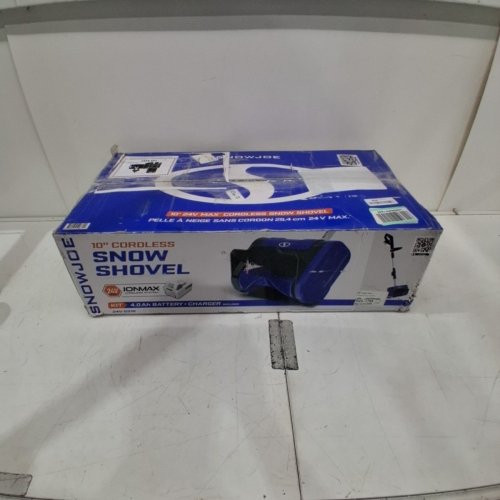 SNOWJOE IONMAX CORDLESS SNOW SHOVEL WITH BATTERY AND CHARGER- 10"W, 24V 4.0SH BATTERY- BLUE (MODEL: 24V-SS10) image 5