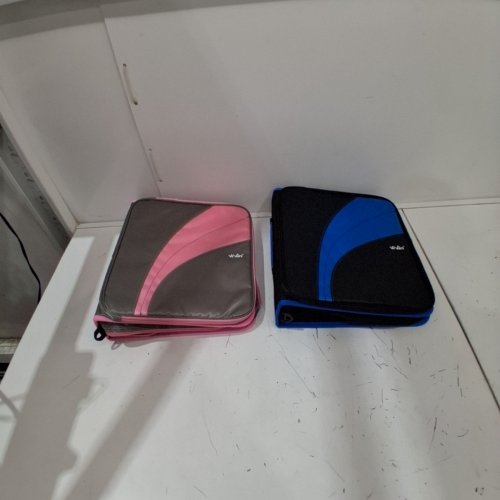 2PC VIVIN ZIPPER BINDER - 4" O-RING, 450 SHEET CAPACITY, 5-TAB EXPANDING POCKETS AND MULTIPLE ZIP POCKETS - PINK/BLUE (MODEL - M-WA-A5130BU) image 3