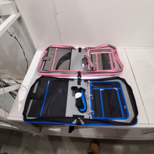 2PC VIVIN ZIPPER BINDER - 4" O-RING, 450 SHEET CAPACITY, 5-TAB EXPANDING POCKETS AND MULTIPLE ZIP POCKETS - PINK/BLUE (MODEL - M-WA-A5130BU) image 4