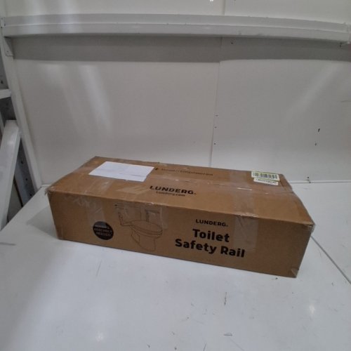LUNDERG TOILET SAFETY HANDRAILS WITH NO LEGS - OSFM - WHITE/WOOD (MODEL:LUN-TOILETRAIL-NOLEGS) image 4