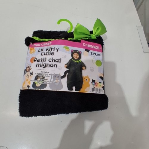 PALAMON LIL' KITTY CUTIE COSTUME - 12-18M - BLACK image 2
