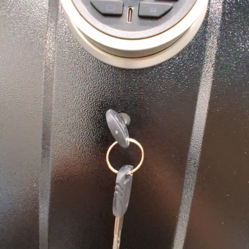 KEDABUBU HEAVY DUTY STEEL LONG GUN SAFE WITH DIGITAL LOCK AND KEY, HOLDS 6-10 GUNS - 57" X 14" X 12" - BLACK - (MODEL: KD-GS-01) image 6