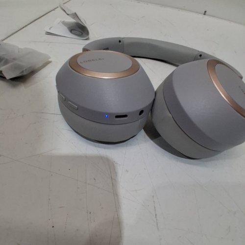 LORELEI B-C6 WIRELESS BLUETOOTH OVER EAR HEADPHONES 50H PLAYTIME - GREY / PINK (MODEL:B-C6) image 2