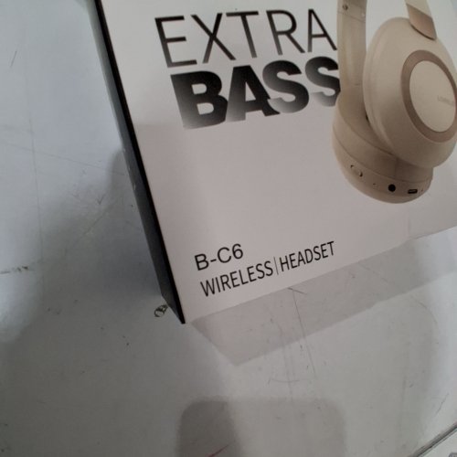 LORELEI B-C6 WIRELESS BLUETOOTH OVER EAR HEADPHONES 50H PLAYTIME - GREY / PINK (MODEL:B-C6) image 3