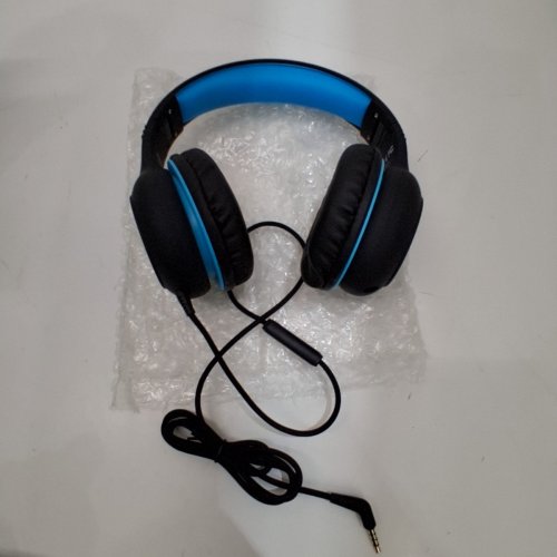 KIDS MPOW CH6S WIRED OVER-EAR HEADPHONES WITH 85DB/94DB VOLUME LIMITER AND IN-LINE MIC - BLACK/BLUE (MODEL: BH297B) image 2