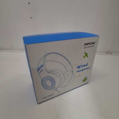 KIDS MPOW CH6S WIRED OVER-EAR HEADPHONES WITH 85DB/94DB VOLUME LIMITER AND IN-LINE MIC - BLACK/BLUE (MODEL: BH297B) image 3