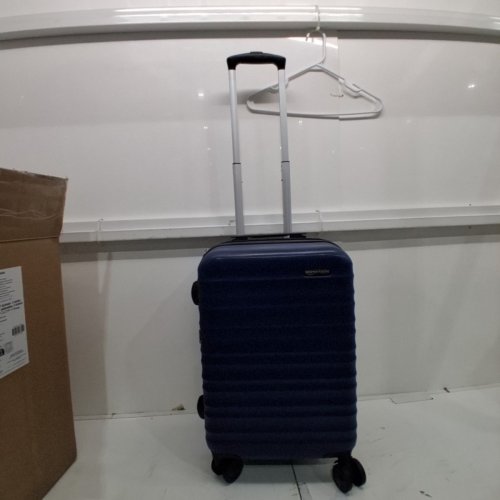 AMAZONBASICS HARDSIDE CARRY ON SPINNER TRAVEL LUGGAGE SUITCASE - 21" - NAVY BLUE image 2
