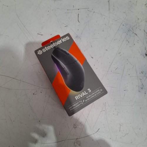 STEELSERIES RIVAL 3 GEN 2 WIRED GAMING MOUSE WITH LIGHT-UP UNDERGLOW -BLACK / MULRICOLOURED (MODEL : M-00018) image 6