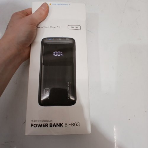 INIU FAST CHARGE PRO POWER BANK WITH DIGITAL POWER DISPLAY - 100W - BLACK (MODEL: BI-B63) image 6