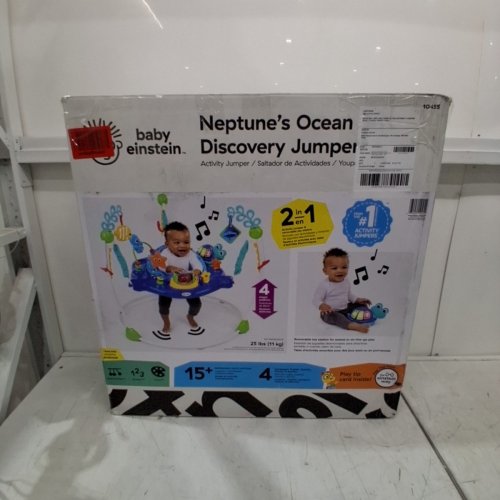 BABY EINSTEIN NEPTUNE'S OCEAN DISCOVERY JUMPER - ADJUSTABLE HEIGHT - MULTICOLOR (MODEL: 10455-ES) image 5