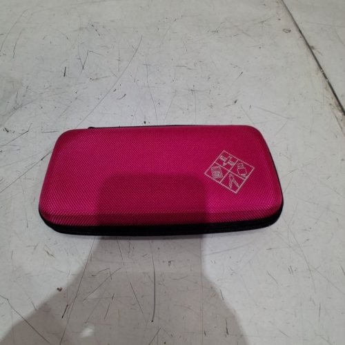HARD CARRYING CASE WITH WRIST STRAP - 8" X 4" X 1.5" - FITS TEXAS INSTRUMENTS - PINK/BLACK image 2