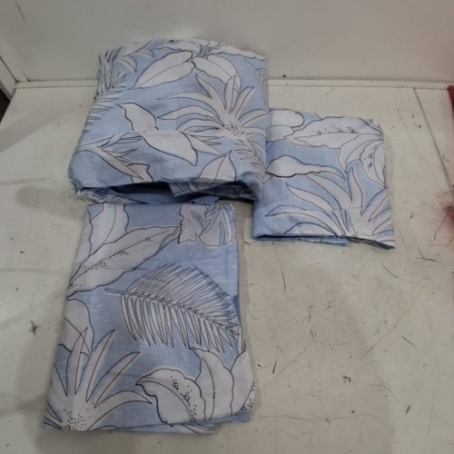 3PC GOGREEN DUVET COVER AND PILLOWCASES - QUEEN - BLUE LEAVES image 2