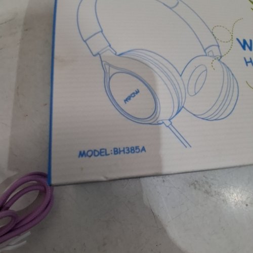 KID'S MPOW WIRED FOLDABLE HEADPHONES WITH VOLUME CONTROL - TEAL / PURPLE (MODEL: BH385A) image 2
