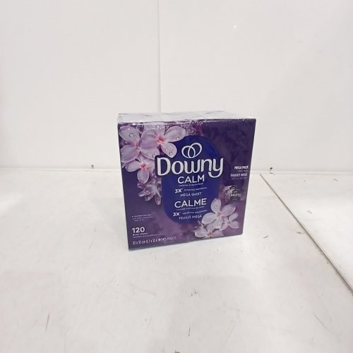 2 60PK DOWNY INFUSIONS CALM FABRIC SOFTENER DRYER MEGA SHEETS - LAVENDER AND VANILLA BEAN image 2