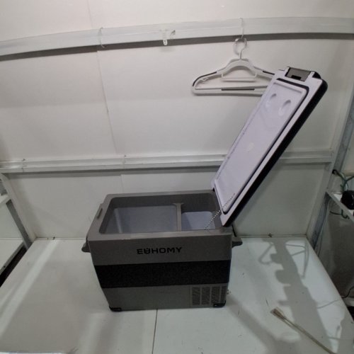 EUHOMY 12V PORTABLE COOLER/FREEZER FOR CAMPING OR HOME WITH APP CONTROL - 59QT -4F~68F - BLACK & GREY (MODEL: CF-55) image 2