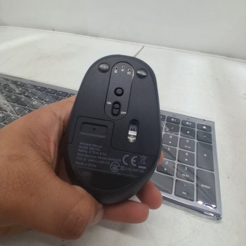ICLEVER WIRELESS RECHARGEABLE BLUETOOTH KEYBOARD AND MOUSE COMBO - 2.4G - BLACK - (MODEL: DK05 COMBO) image 5