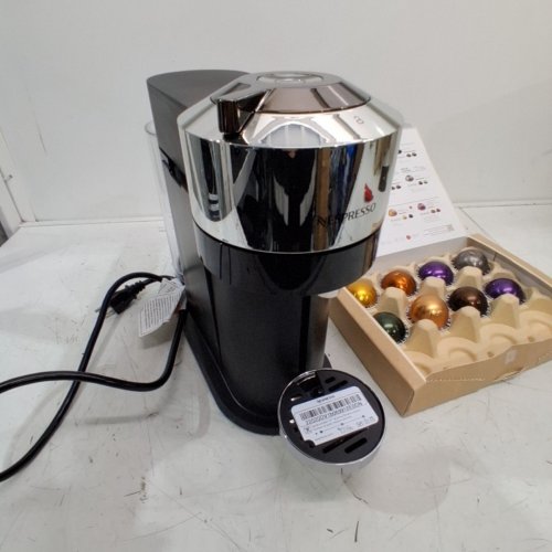 NESPRESSO BY DE'LONGHI VERTUO NEXT SINGLE SERVE ESPRESSO & COFFEE MACHINE - CHROME/BLACK (MODEL: ENV120C) image 4